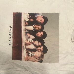 Friends TV Show Cast Graphic Tee - White